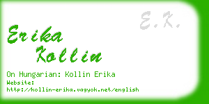 erika kollin business card